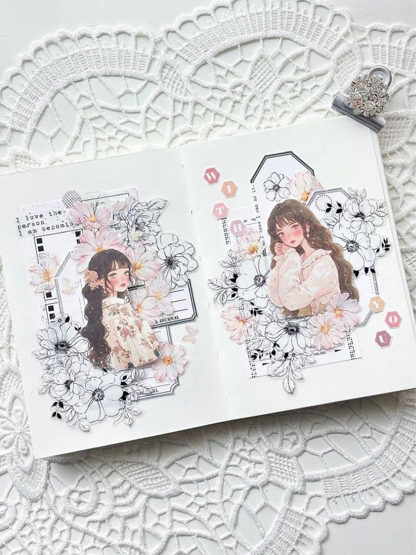 コラージュ素材　紙もの　素材紙　【2118】