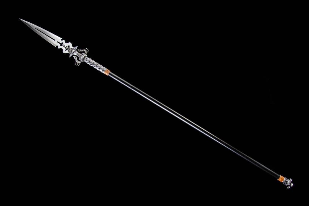 【双龍-九幽冽獄槍】古兵器 武具 手鍛造打 武蔵 銃 槍 鑑賞用 贈り物 武士道