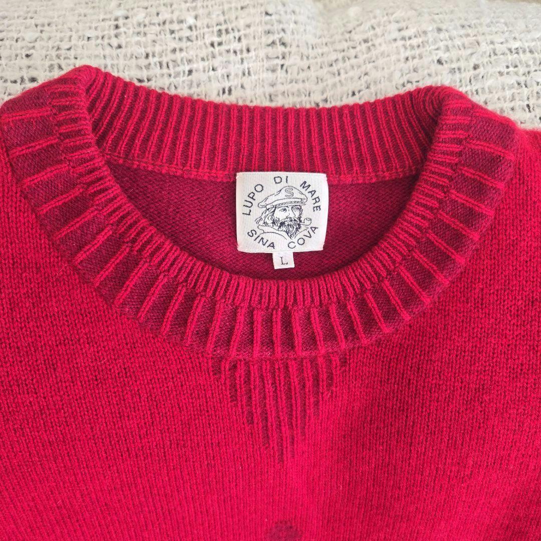 SINA COVA シナコバカシミヤ100% セーター サイズ L • レッド系