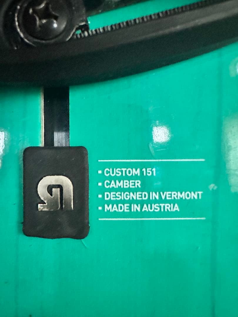美品　Burton Custom 151 キャンバー　 Burton カーテルM