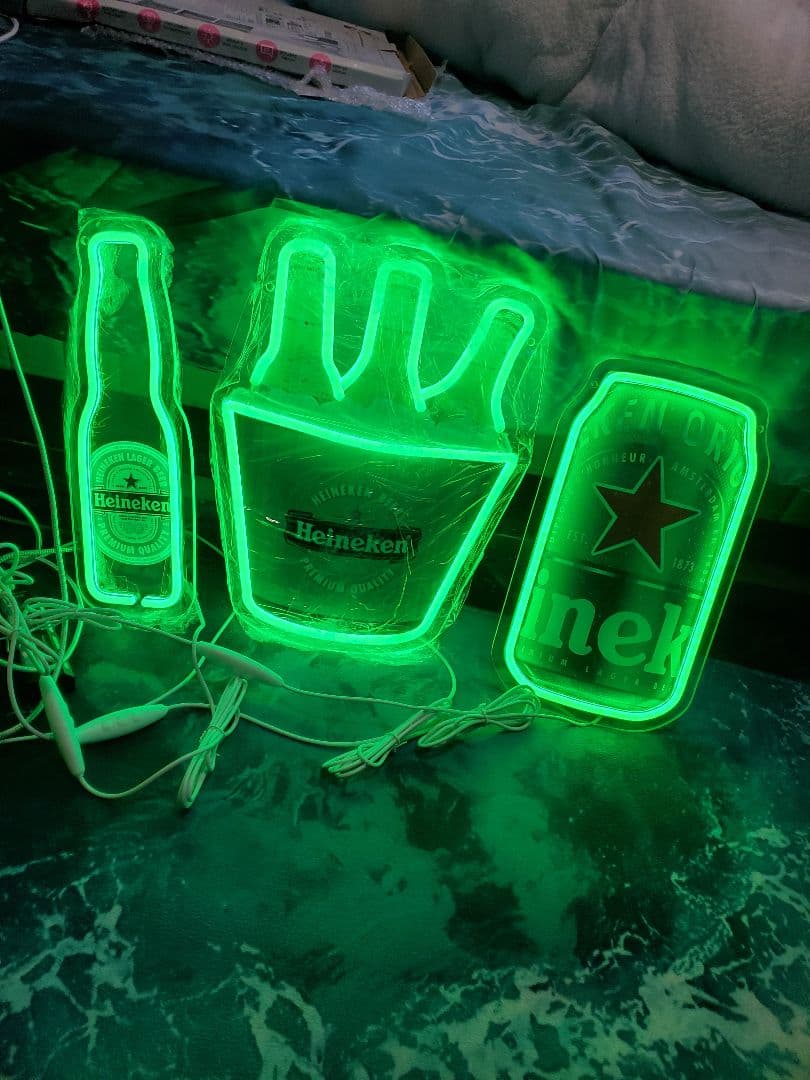 Heineken ネオンライト 3点セット