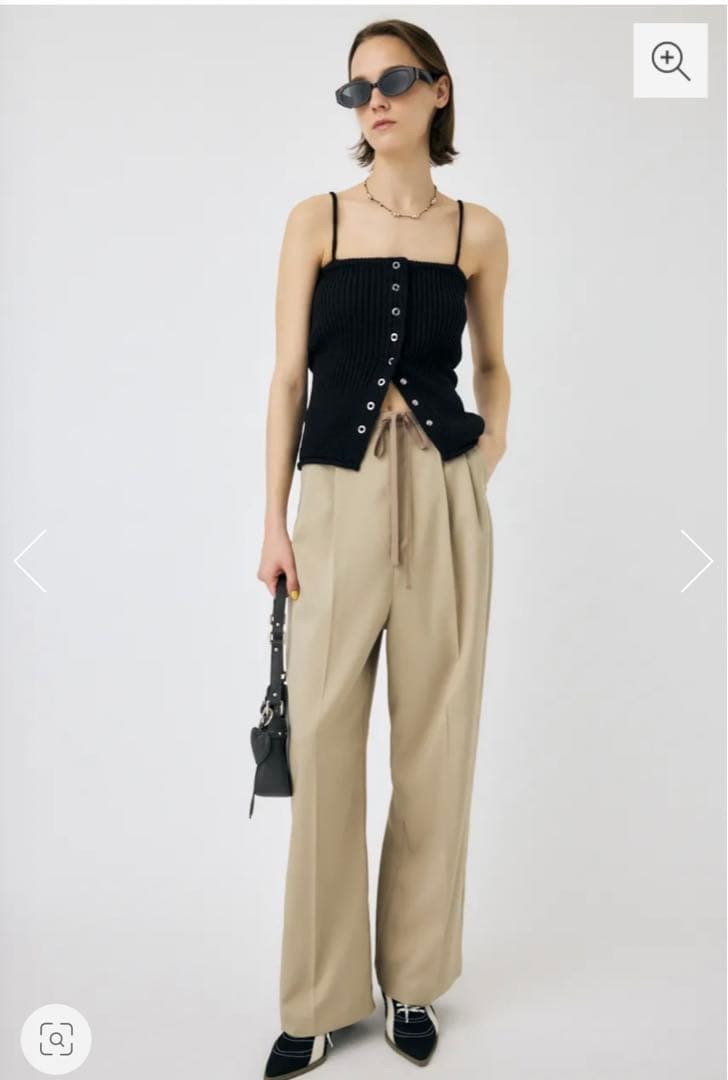 moussy Front button ニットキャミ