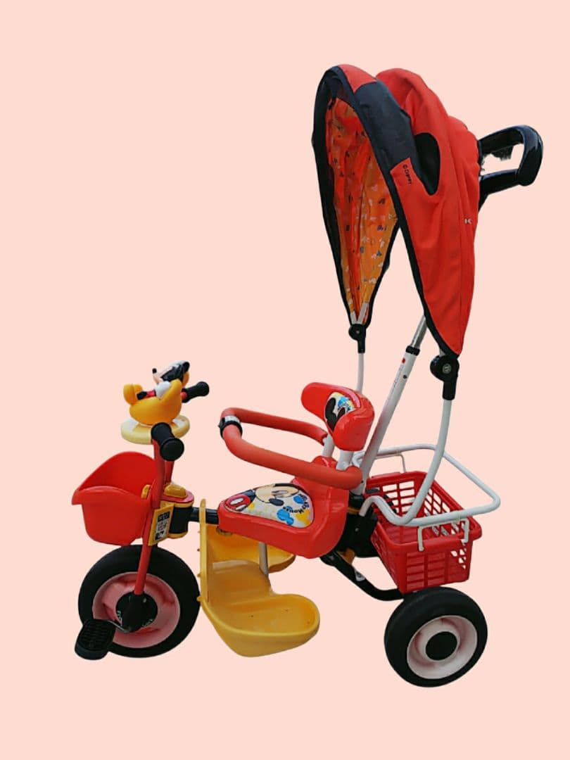 三輪車 アイデス ミッキーマウス ミッキー 赤 レッド