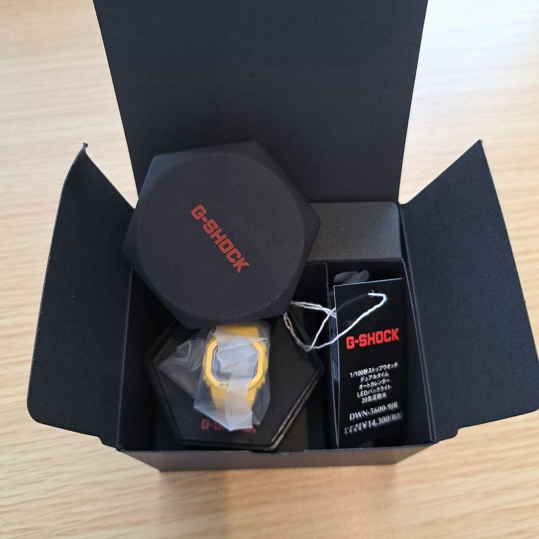 カシオ　リングウォッチ　G-SHOCK DWN-5600-9JR イエロー