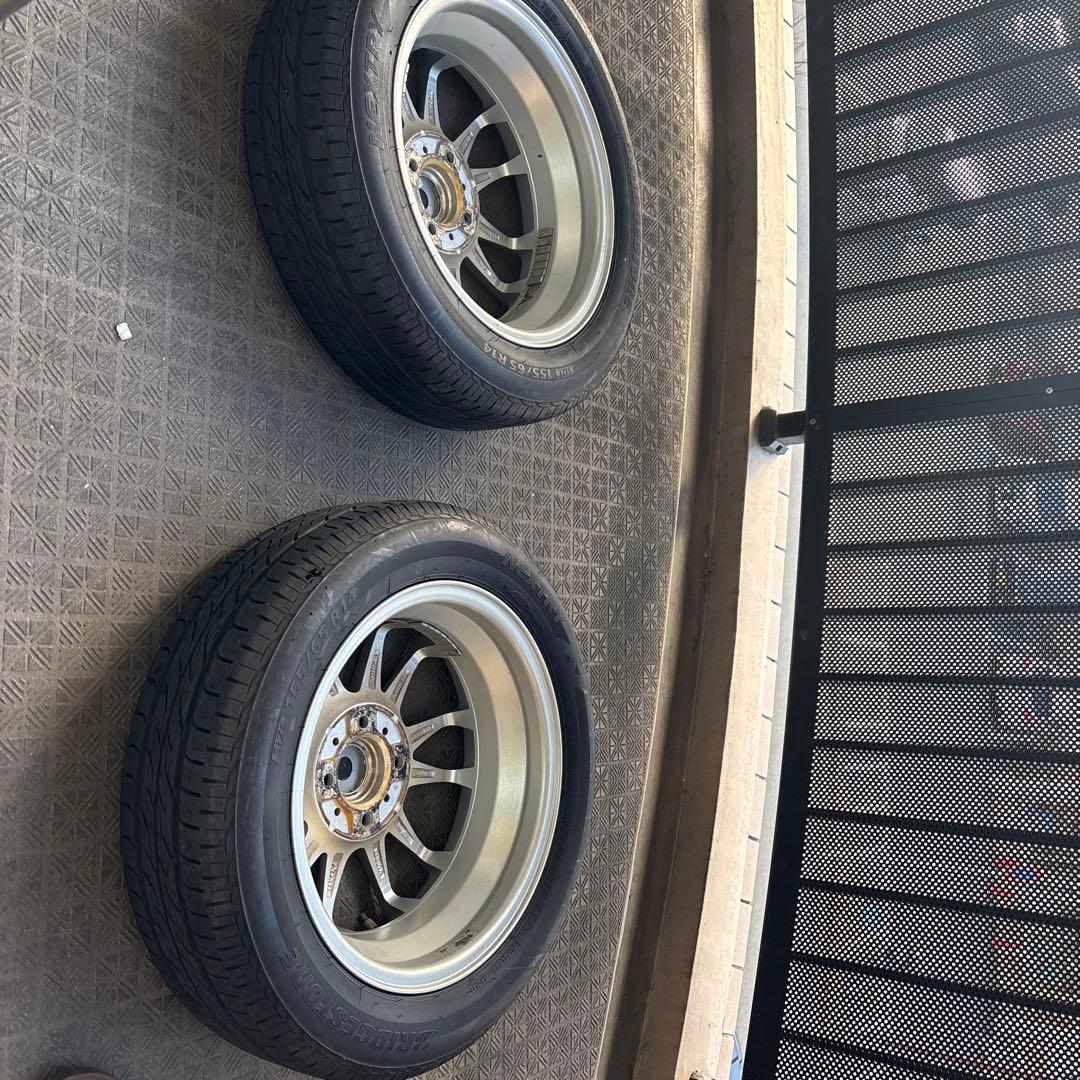 ブリヂストンネクストリー14インチ タイヤ・ホイール４本セット