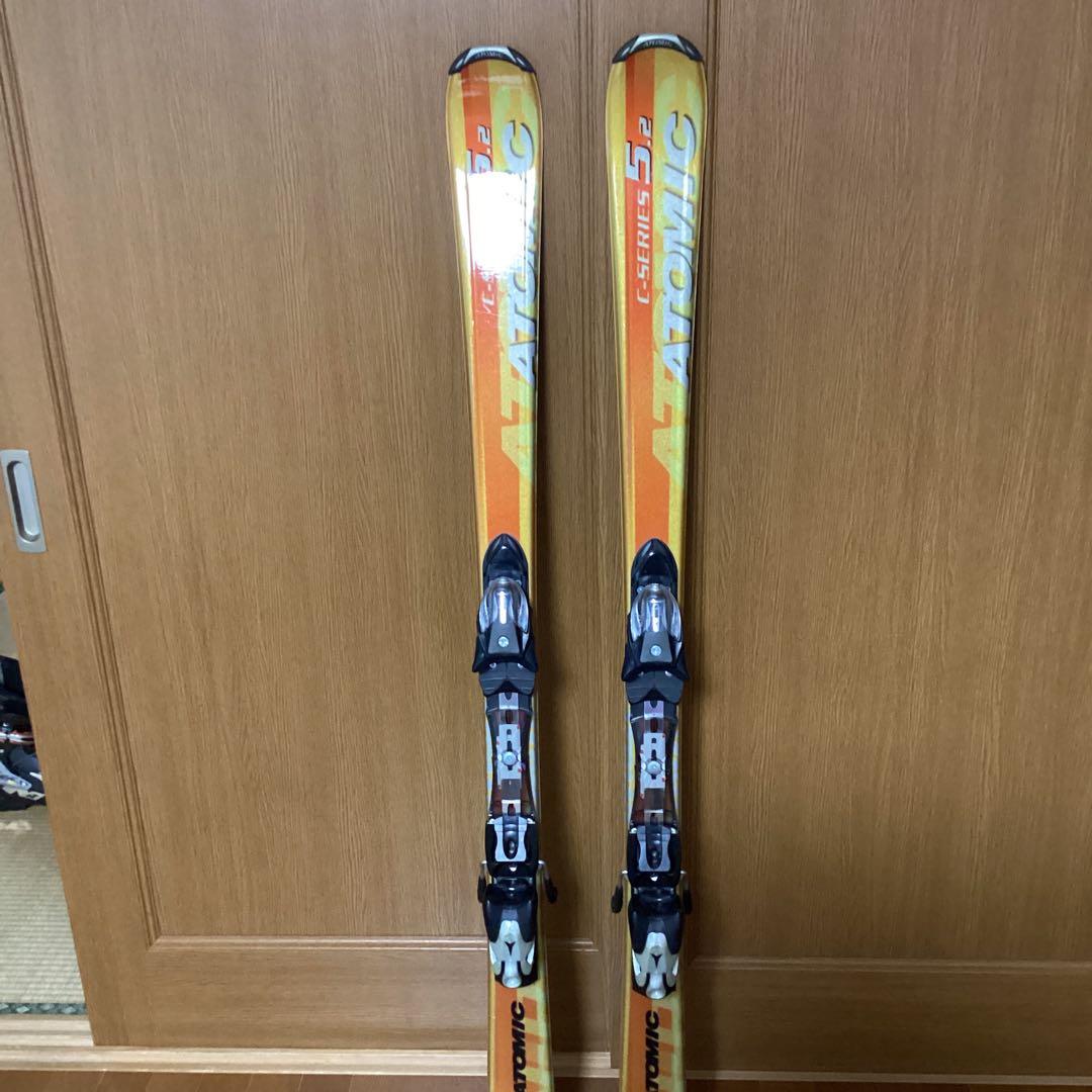 Atomicスキー板 ４点セット　オレンジ/イエロー