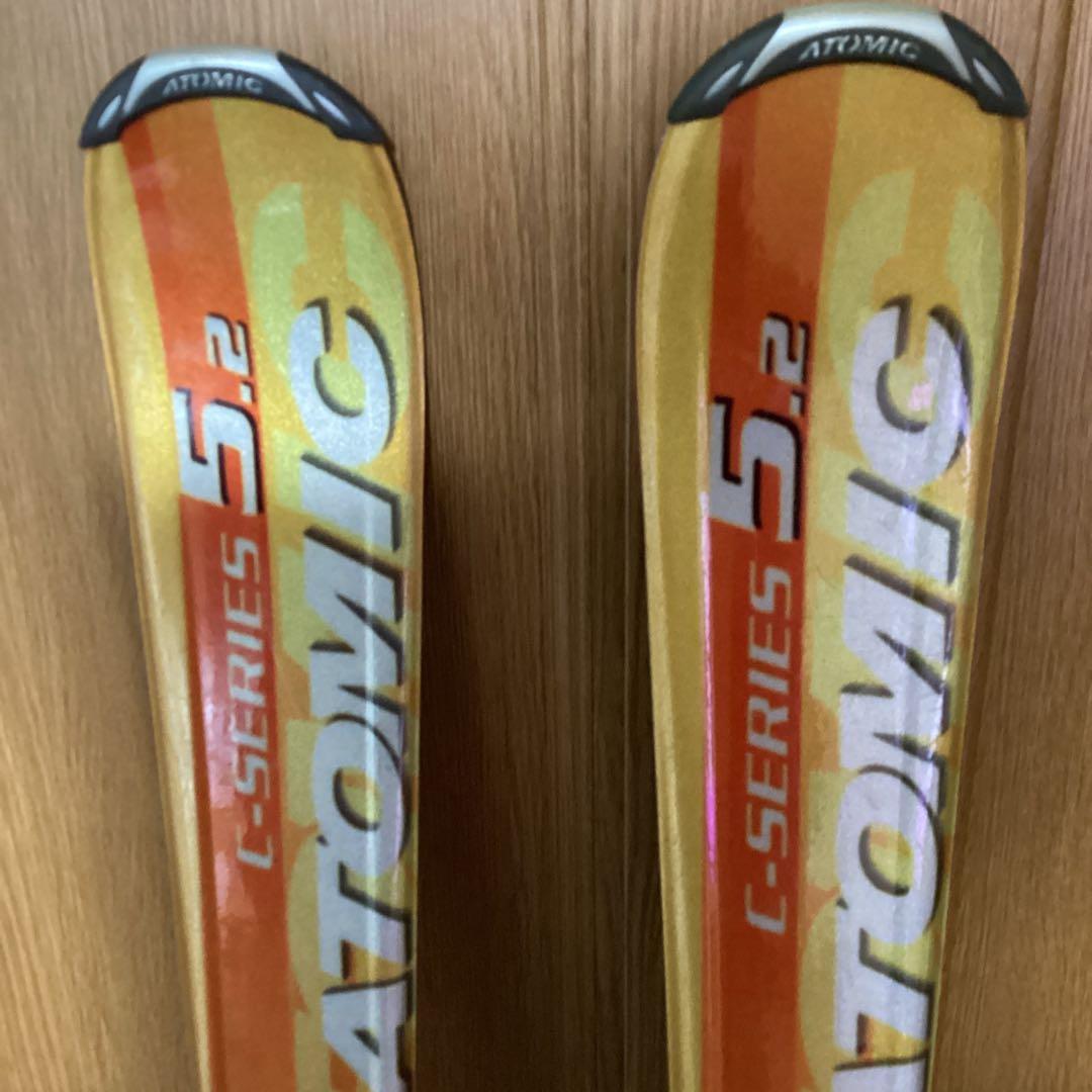 Atomicスキー板 ４点セット　オレンジ/イエロー