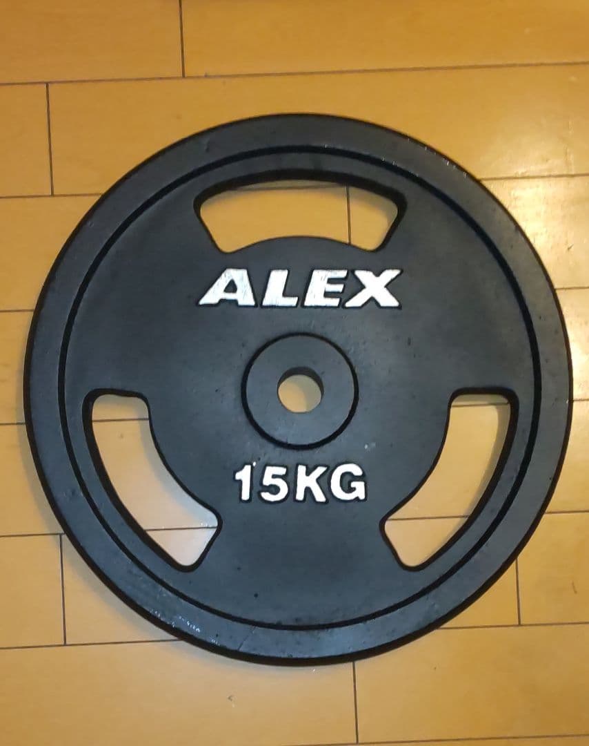 美品 ALEX 15kgプレート2枚 28mm 用