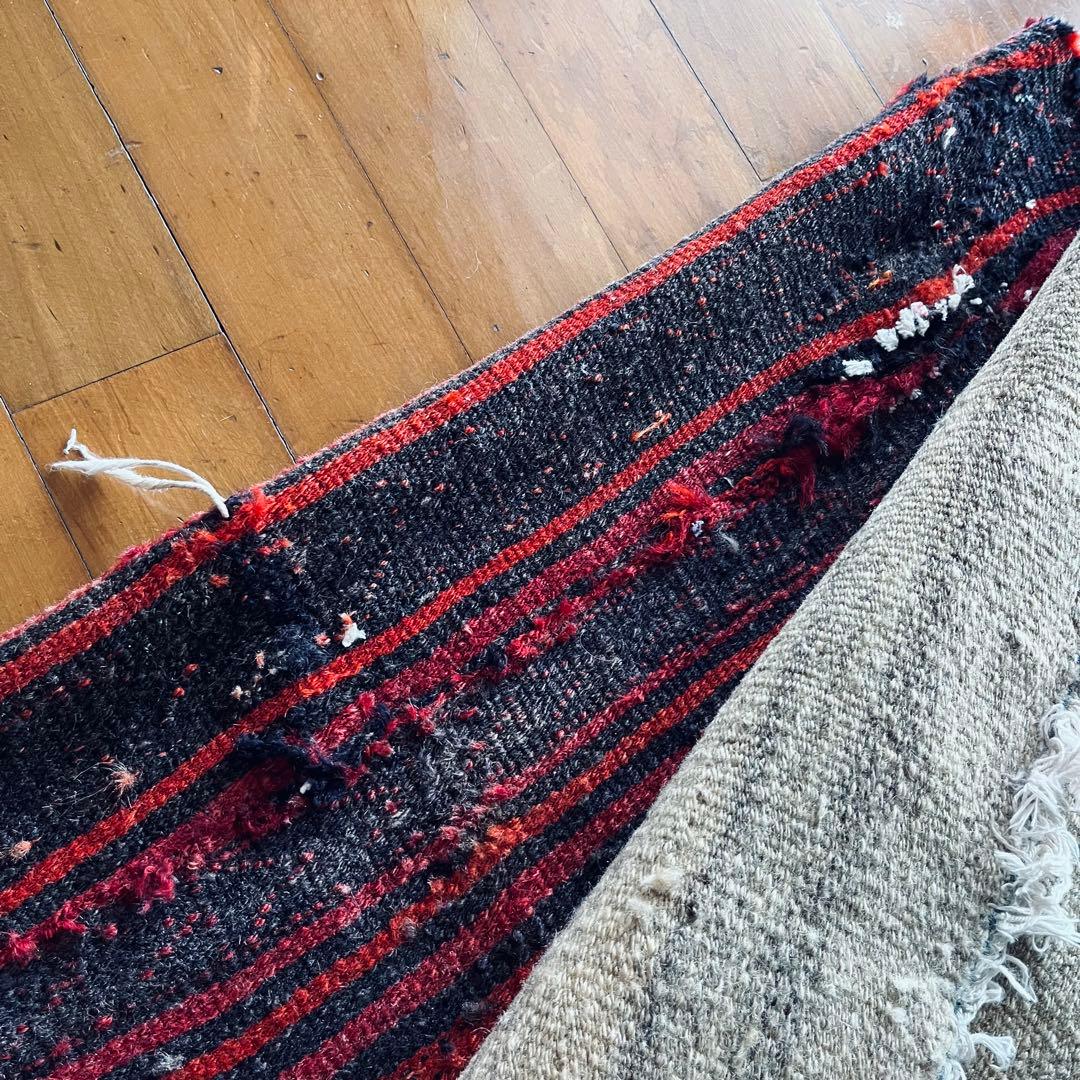 手織りアンティーク絨毯 トライバルラグ ヴィンテージ ギャッベ キリム 一点物