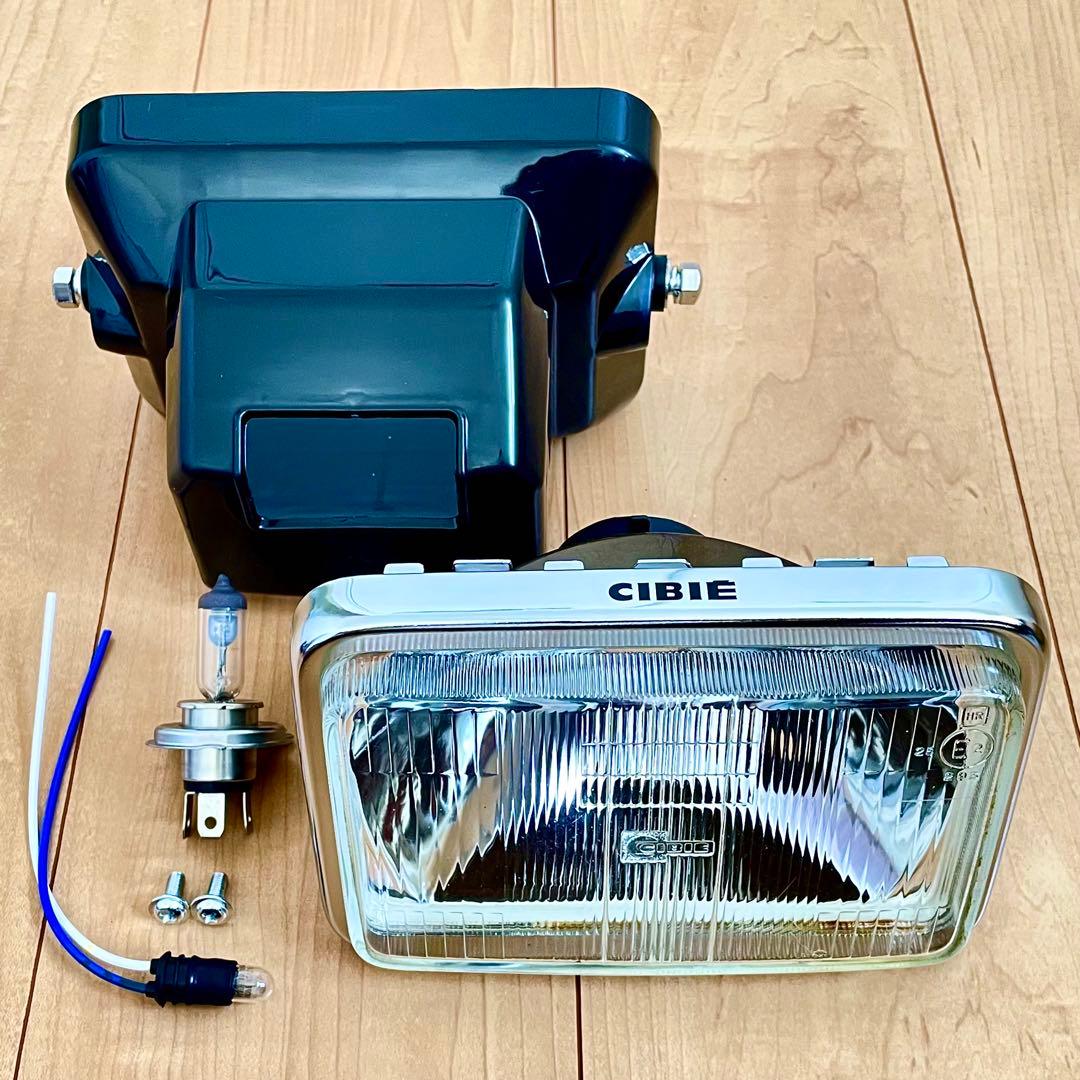 シビエ CIBIE 角型 ヘッドライト CBR400F 当時物 角目