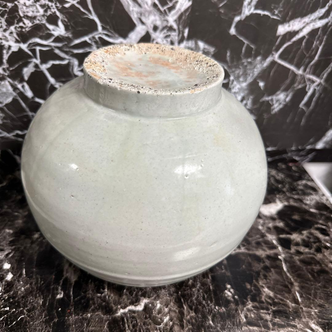 李朝、白磁、壺。