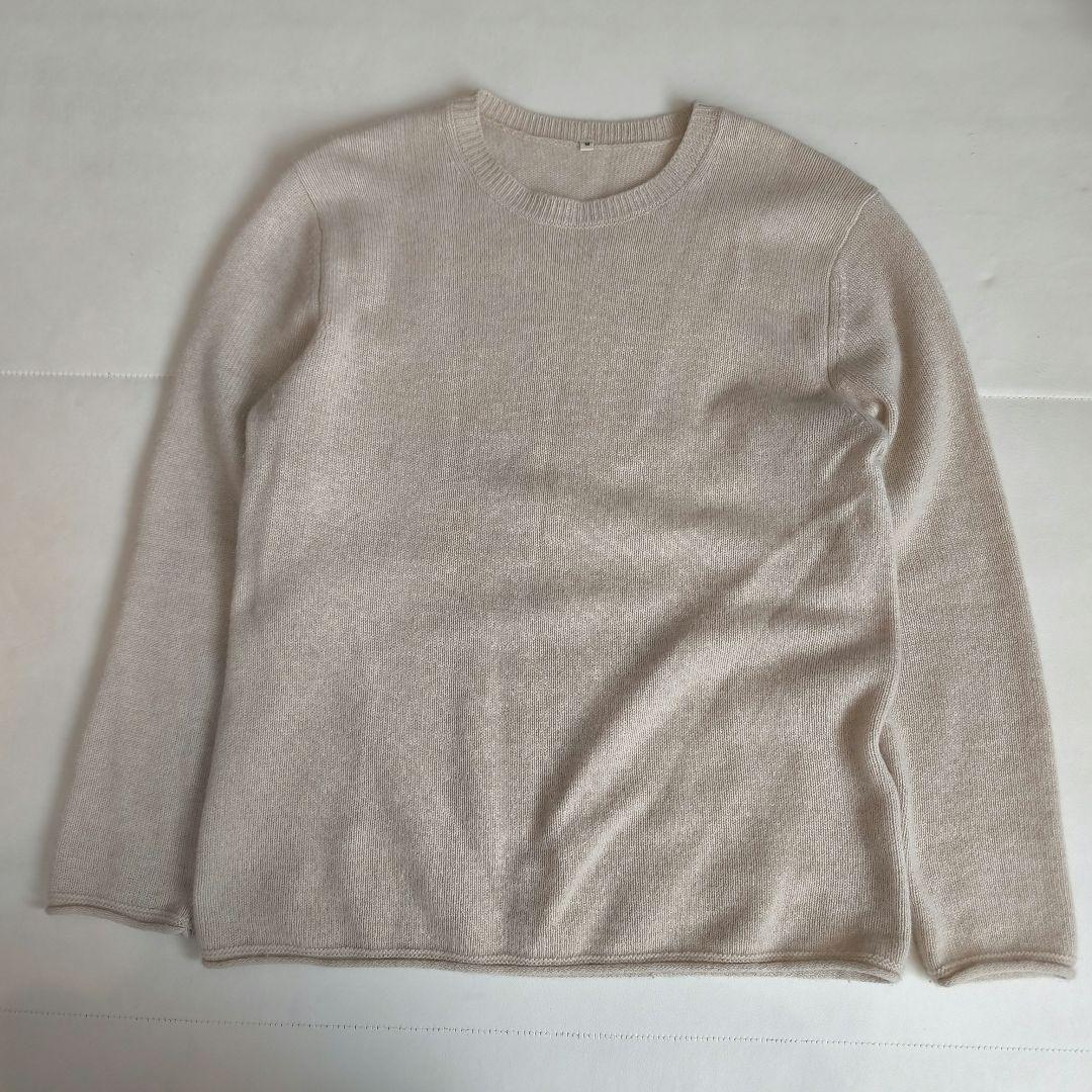 C*e様 【美品】 MUJI LABO 自然のまんまの色 カシミヤクルーネックセ