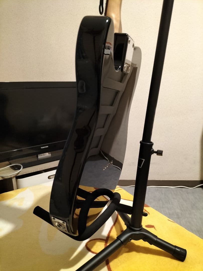 Bacchusバッカス テレキャスターBTE-1R/ブラック【トラ杢ネック】