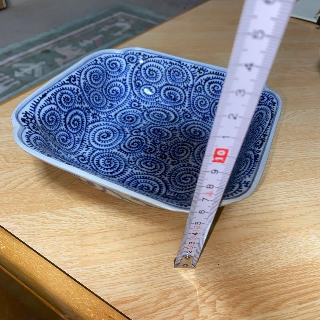 角鉢　タコ尽くし　江戸期　完品