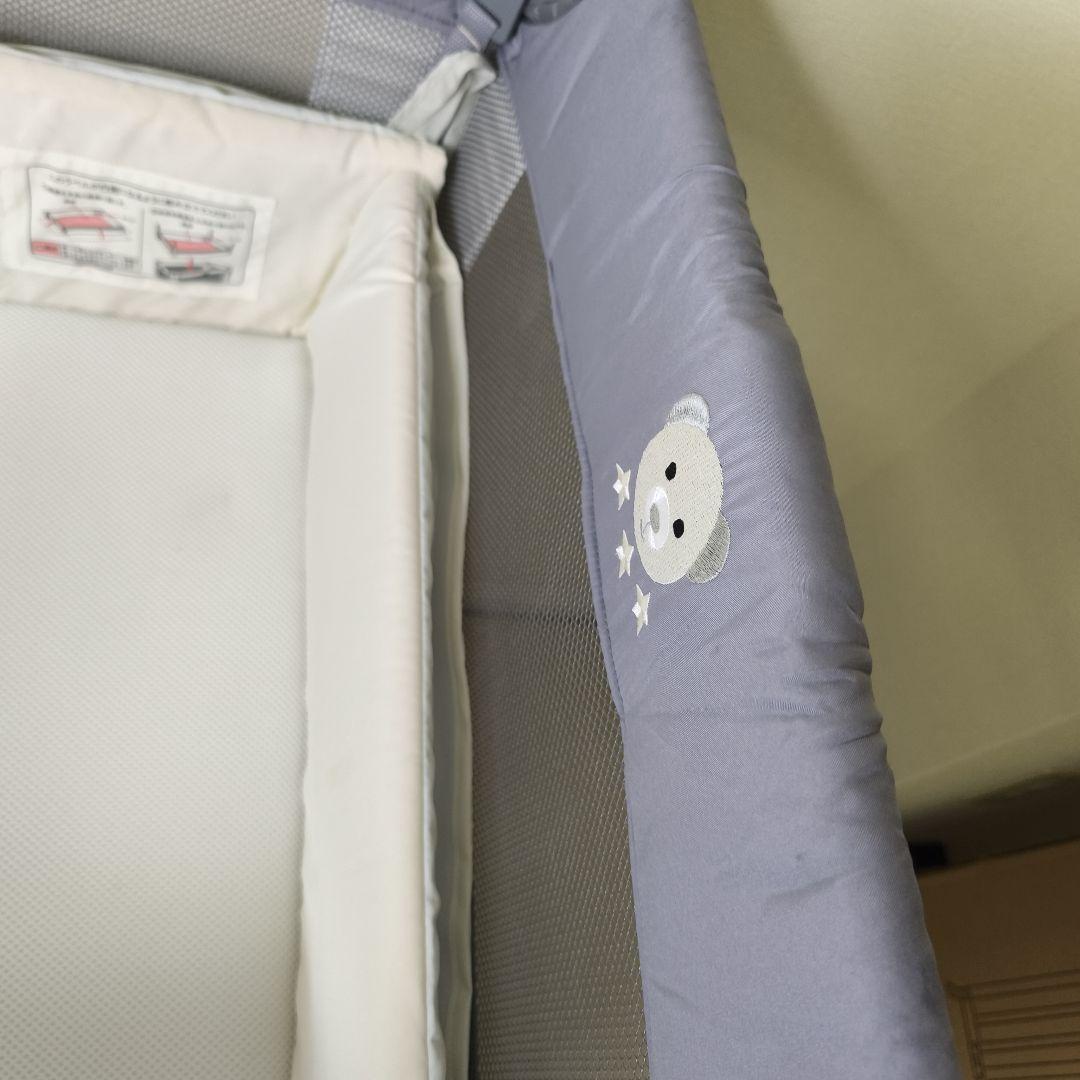 上位モデル Apricaベビーベッド ココネルエアー グレーベアー1