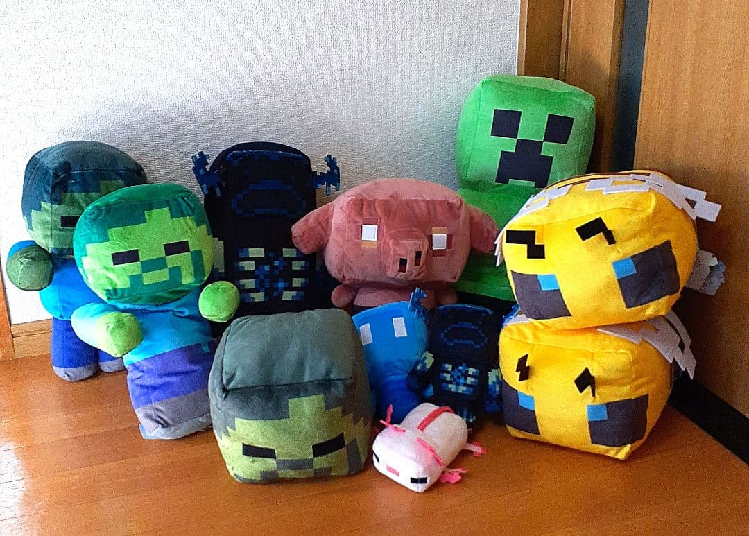 【マイクラ】ぬいぐるみセット　クリーパー　ゾンビ　ピグリン　ウォーデン