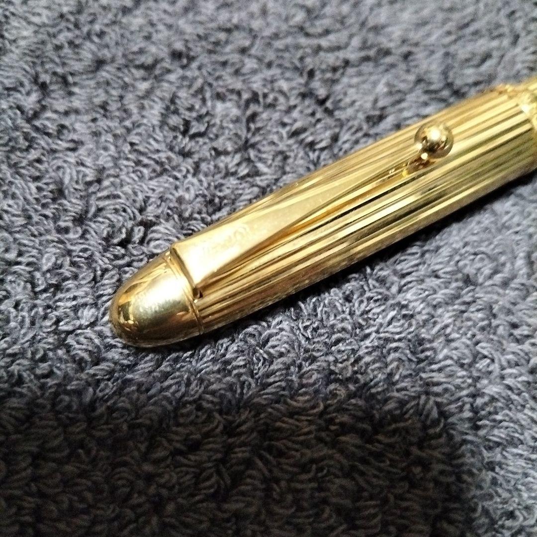 18Ｋ PILOT ゴールド ストライプ万年筆