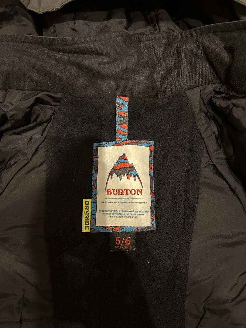 BURTON 子供用スノーボードウェアセット 5/6