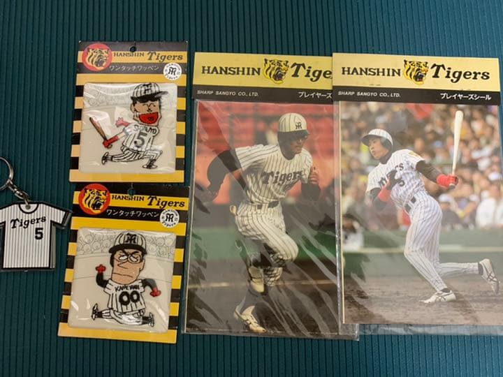 【希少】阪神タイガース　ワッペン、シール、下敷　新庄選手、亀山選手、オマリー選手