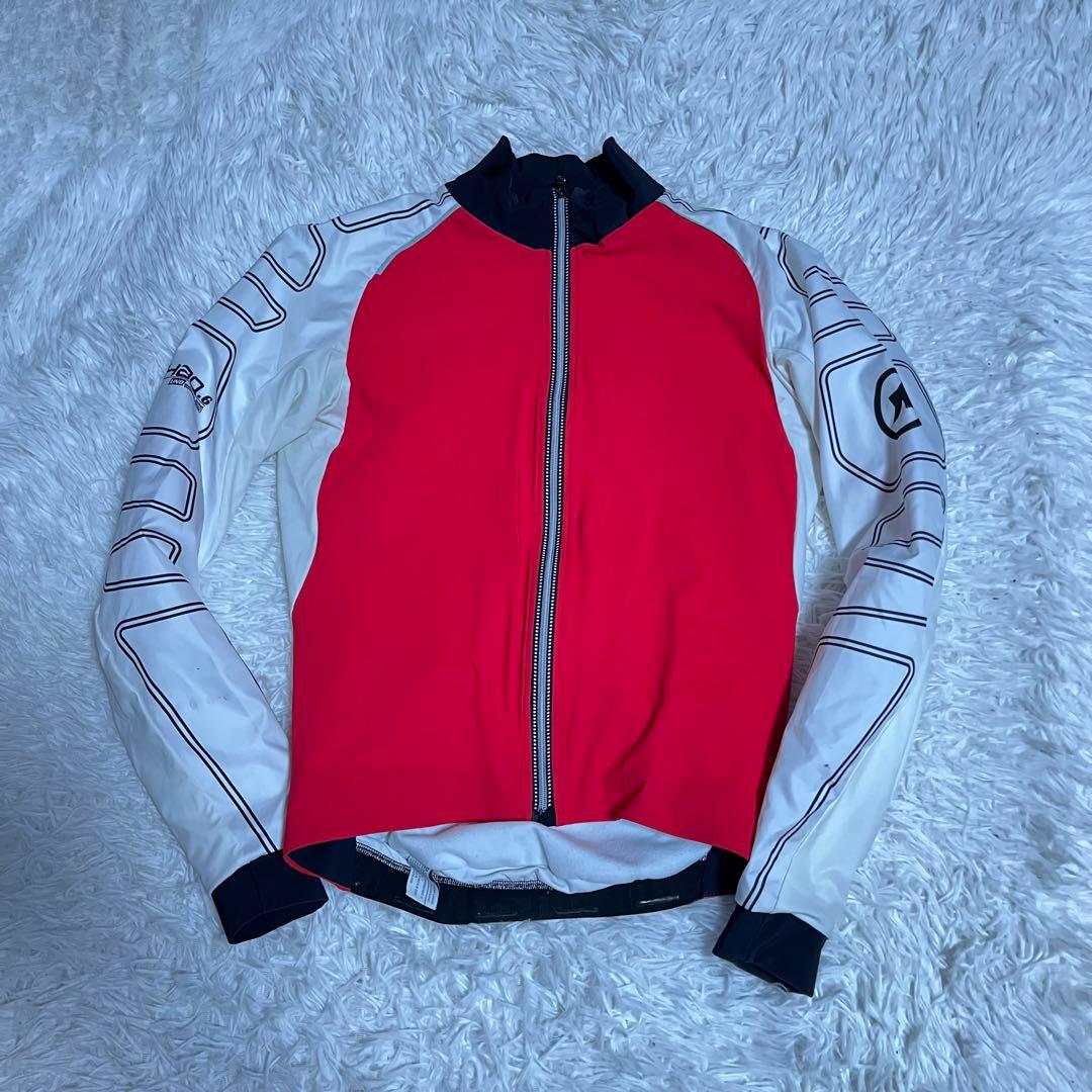 人気モデル アソス assos サイクリング SHAQ ジャケット 赤 白