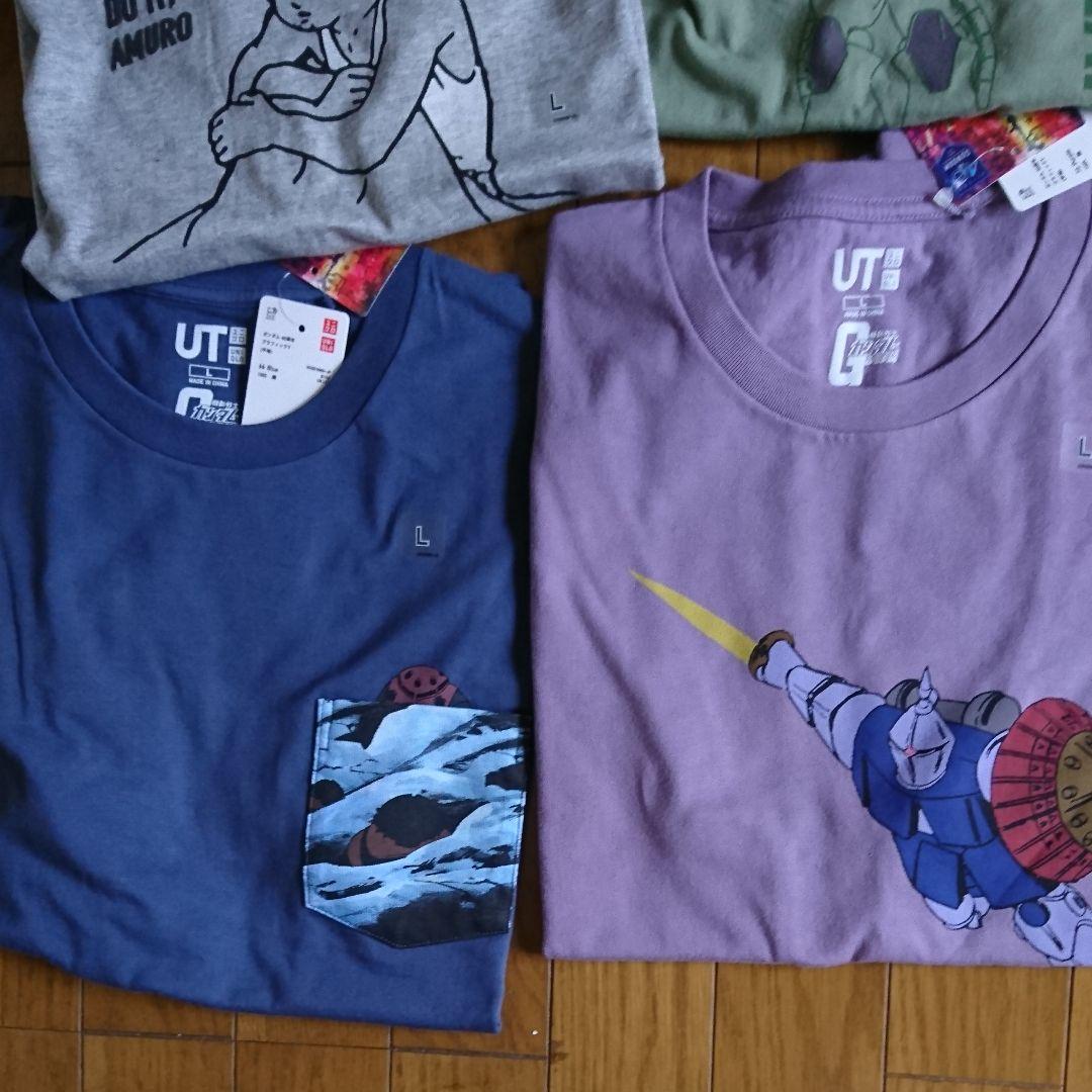新品 ガンダム ユニクロ コラボ プラモデル Tシャツ 7枚 セット