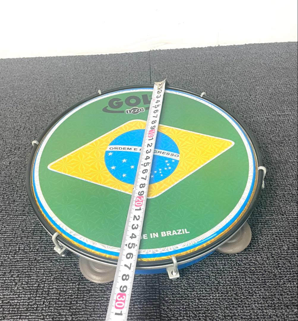 ●IZZO GOL パンデイロ 10インチ ブラジル製 国旗柄●