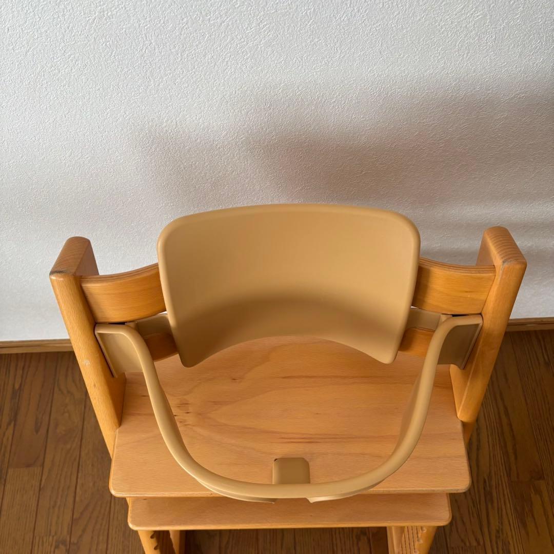 ストッケ　トリップ トラップ　ベビーチェア+ベビーセット　ナチュラル　S/N3②