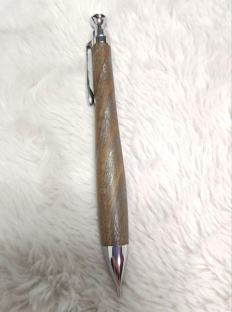 こぶた工房　メタライズドウッド欅　シャーペン