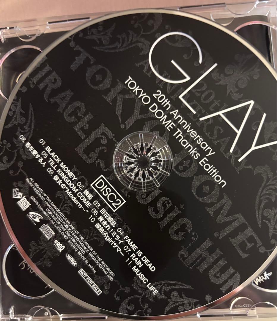超貴重 GLAY 非売品CD TOKYO DOME Thanks Edition