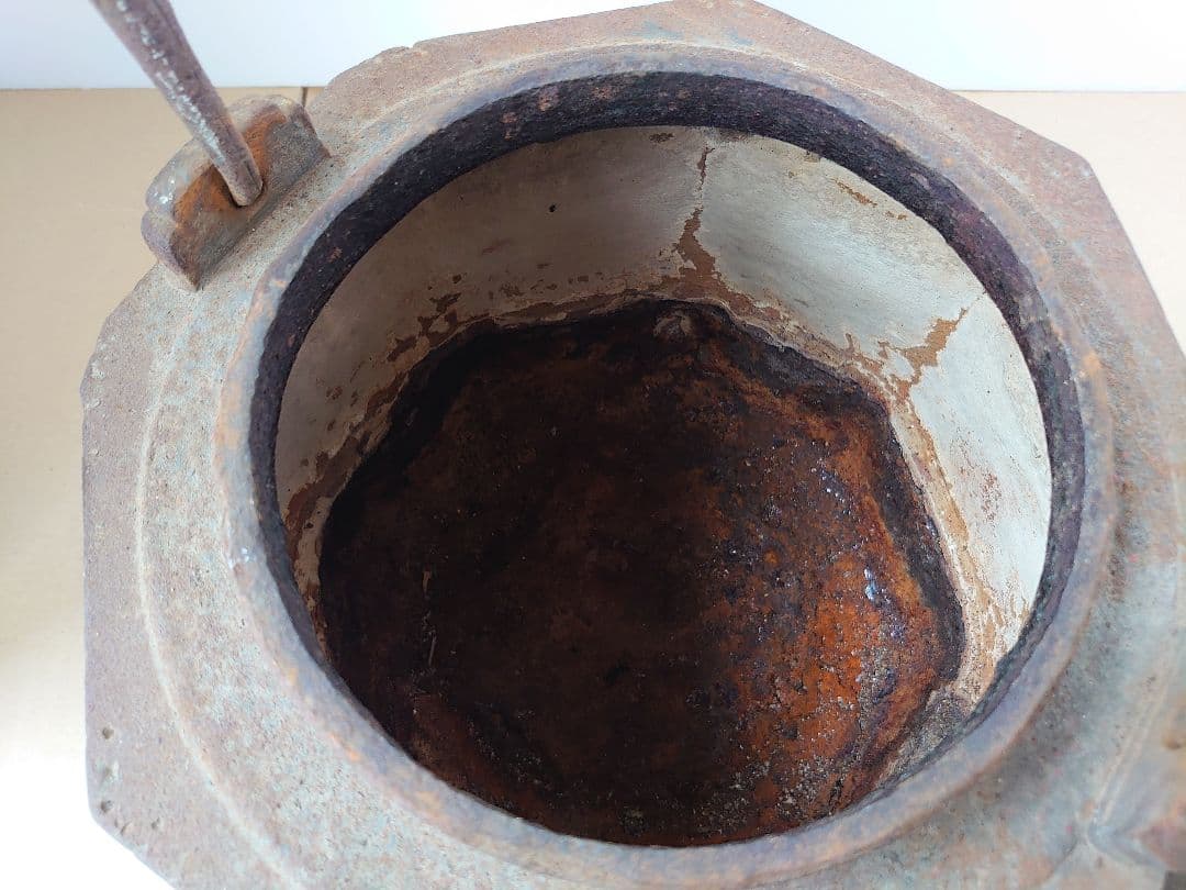 特大 サイズ 鉄瓶 中国美術 時代物 茶道具 前茶道具 骨董 インテリア 古い