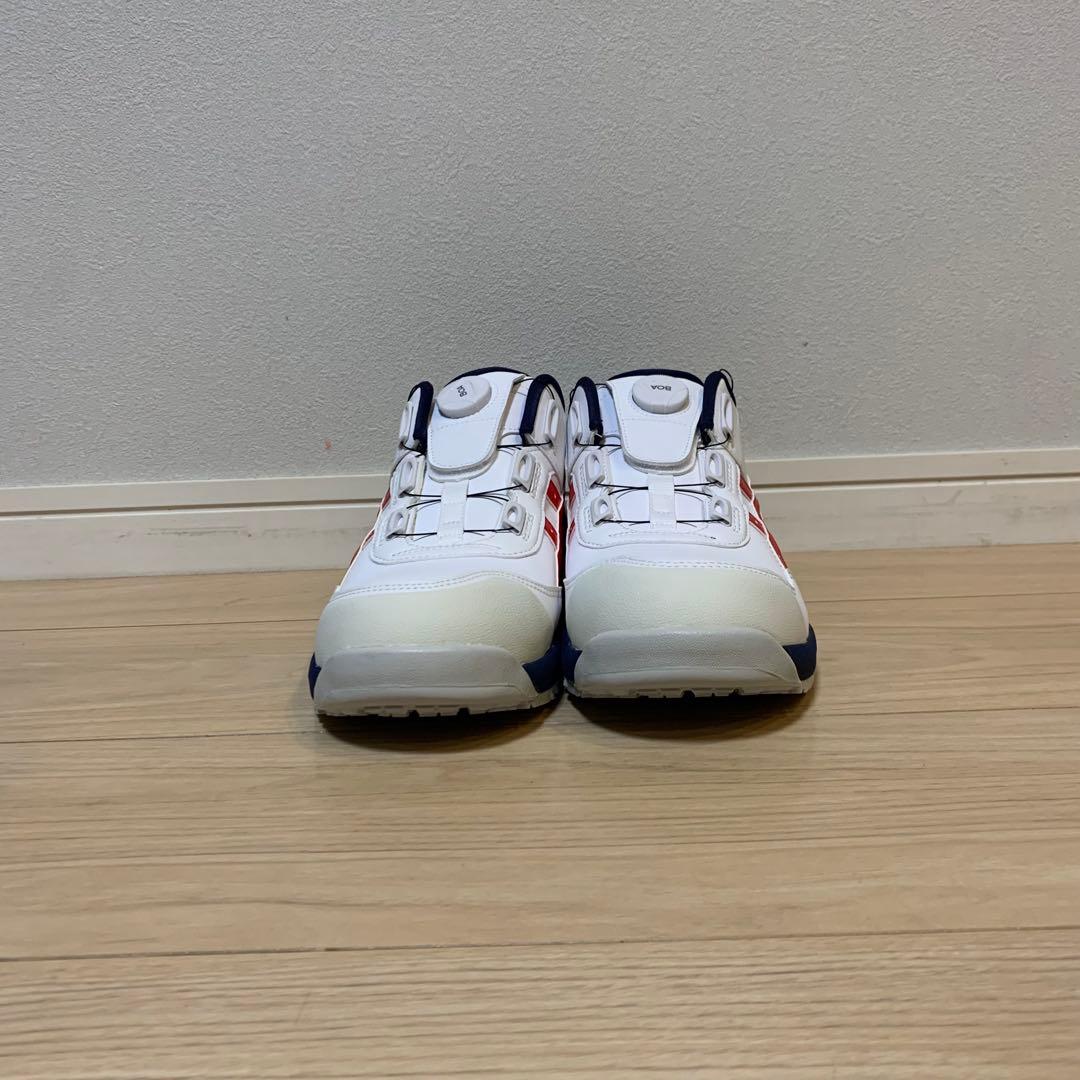 【新品】 アシックス asics ウィンジョブCP209 白×赤×紺 27cm