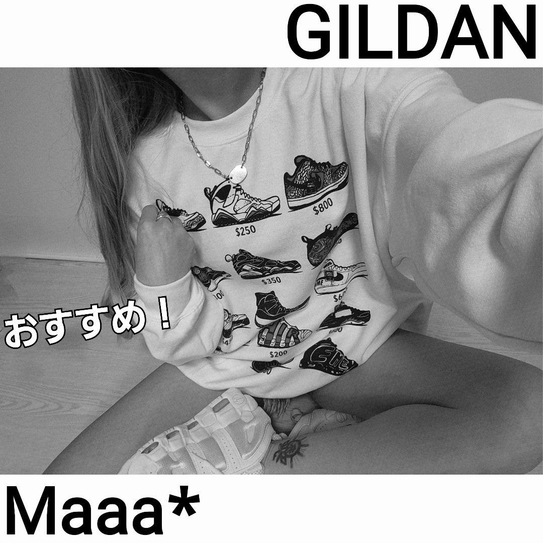 せいちゃん様♡出品迷い中！　GILDAN　スニーカー柄　スウェット　トレーナー