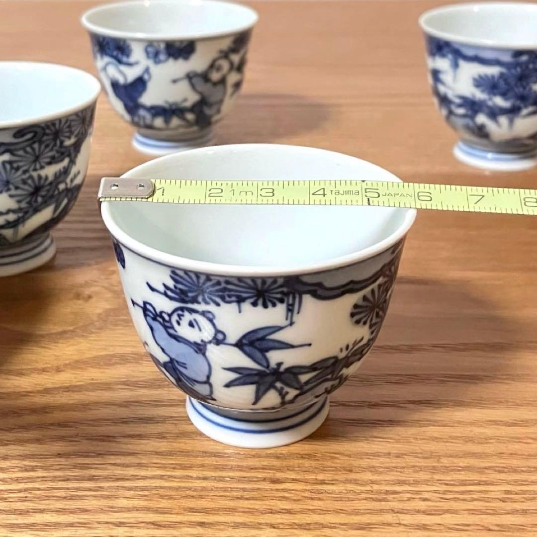 平安京泉 清水焼 染付 煎茶器揃 茶器揃