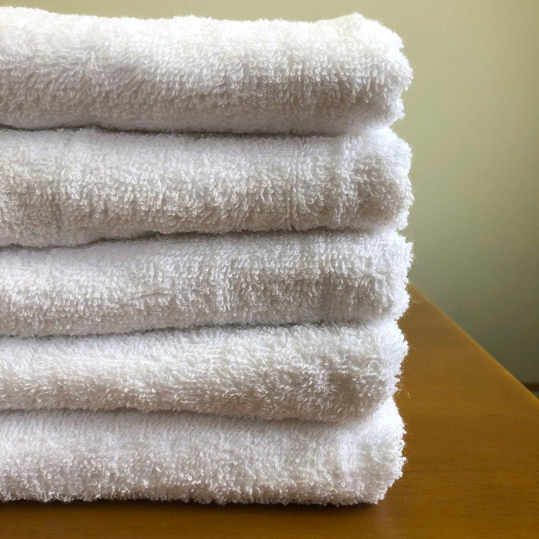 業務用バスタオル800匁白色10枚、340匁ダーク２０枚