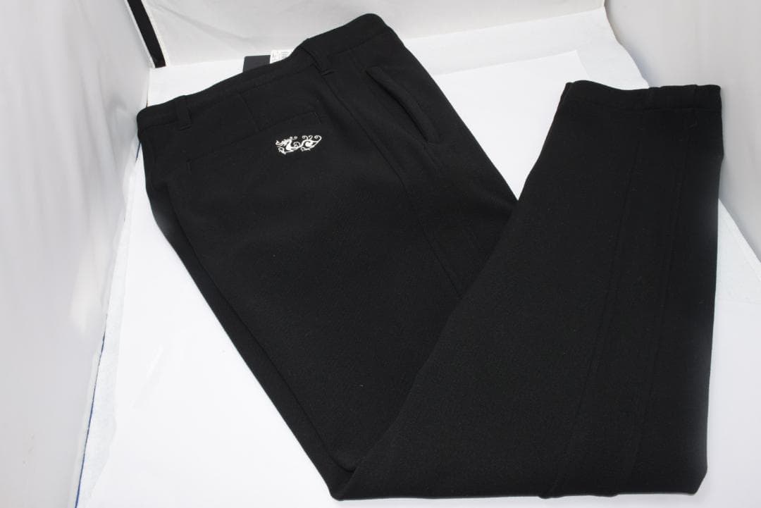 新品☆ダンスウィズドラゴン ゴルフ ストレッチ ボトムス ☆黒☆ウェスト87cm