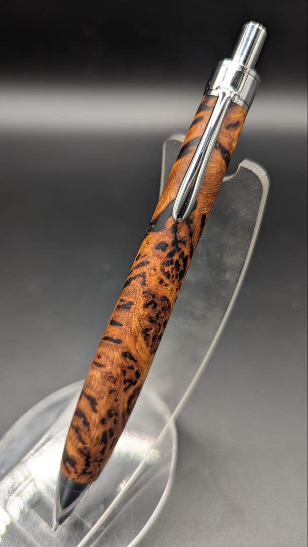 220ペン工房翌檜　極上　屋久杉　泡瘤　木軸シャーペン　木軸ボールペン