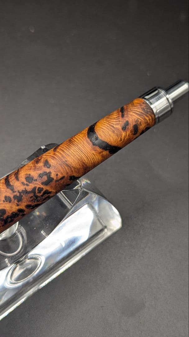 220ペン工房翌檜　極上　屋久杉　泡瘤　木軸シャーペン　木軸ボールペン