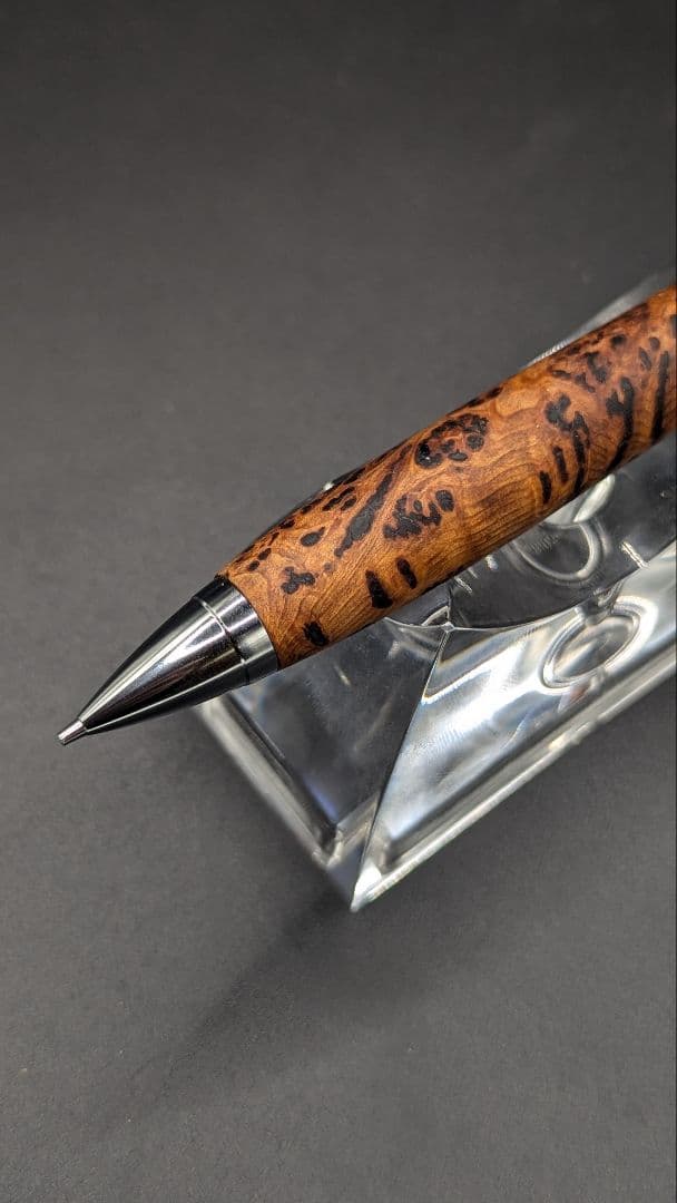 220ペン工房翌檜　極上　屋久杉　泡瘤　木軸シャーペン　木軸ボールペン