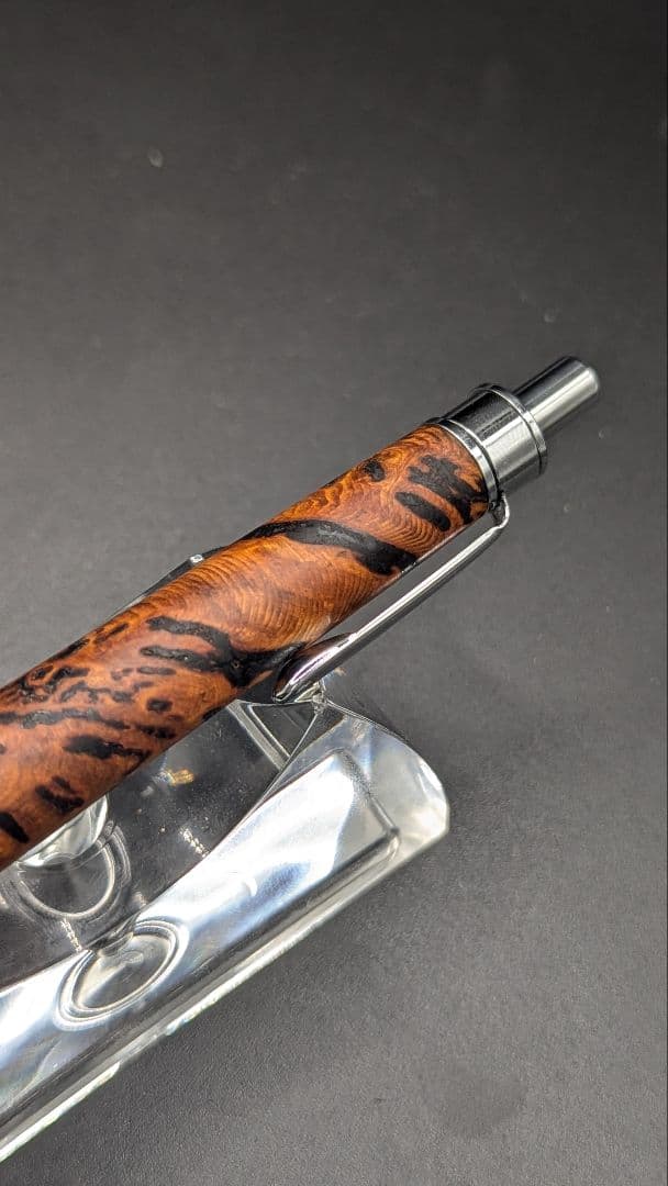 220ペン工房翌檜　極上　屋久杉　泡瘤　木軸シャーペン　木軸ボールペン