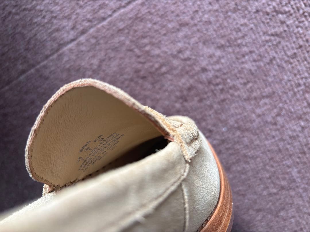 美品ラルフローレンLAUREN ベージュ スエード ローファー　24.0 US7