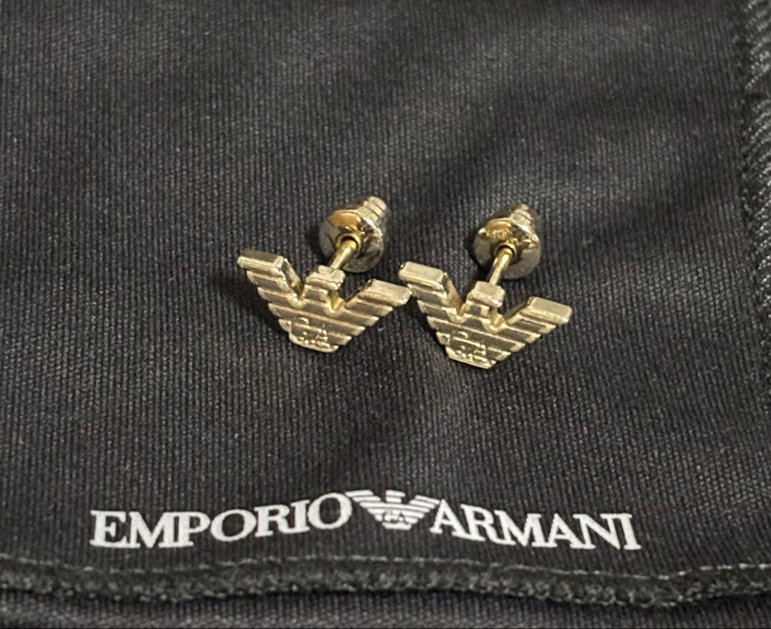 ★エンポリオアルマーニ★イーグルロゴ★スタッドピアス★