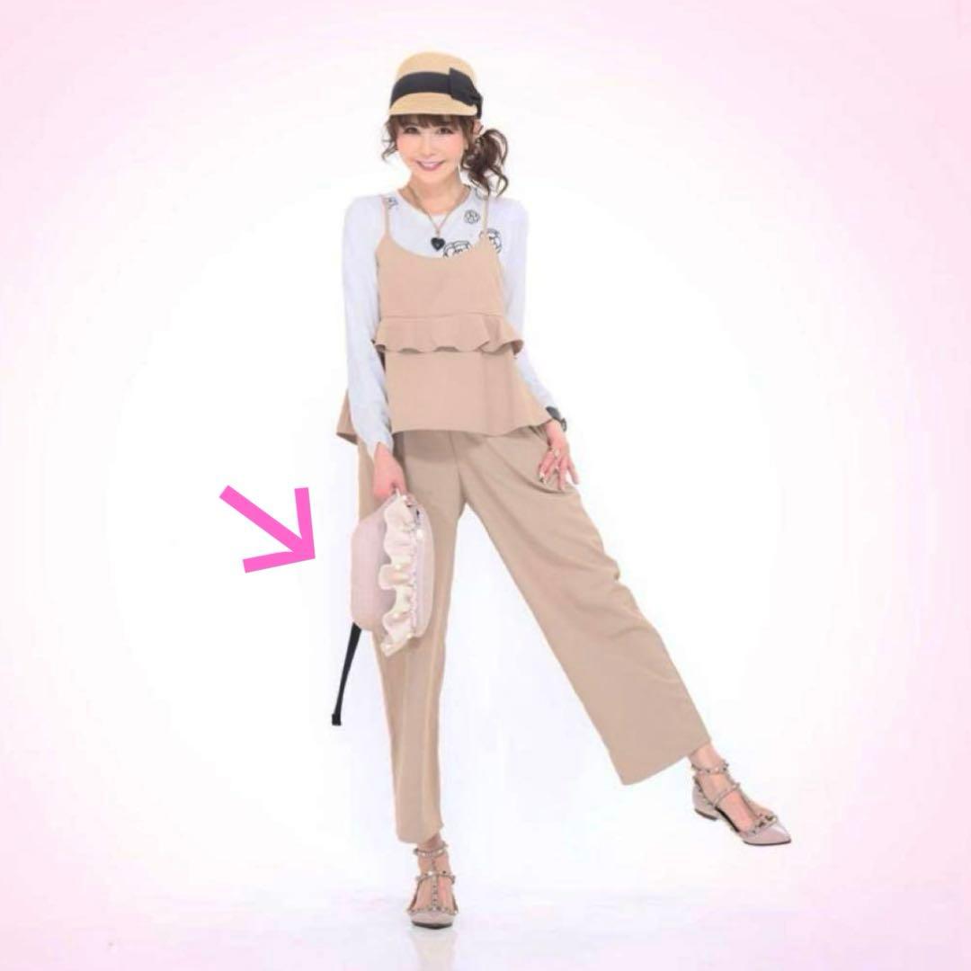 【お買得価格】新品 &LOVE パールビジューのメッシュふりるBODYバッグ