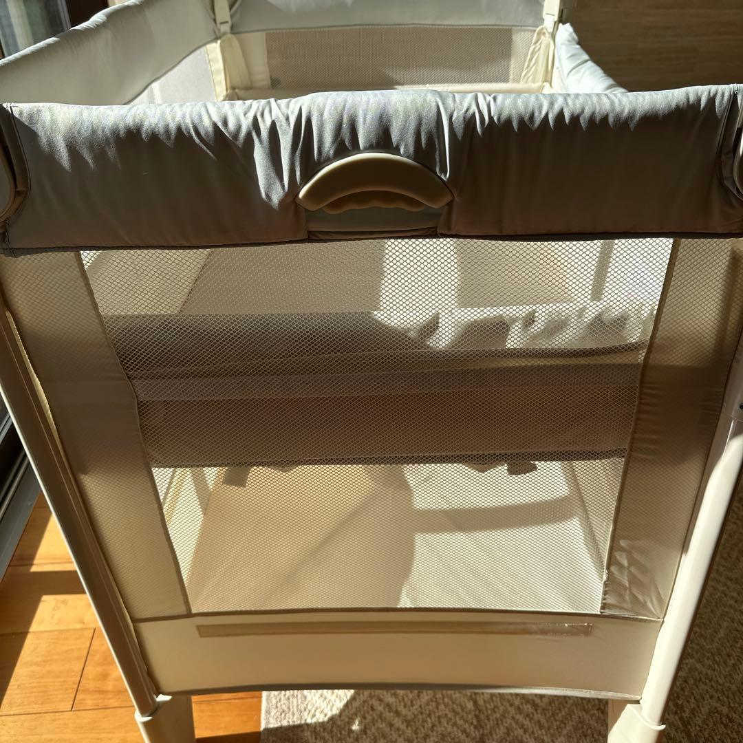 ココネルエアーAB ホワイトグレー ベビーベッド Aprica アップリカ