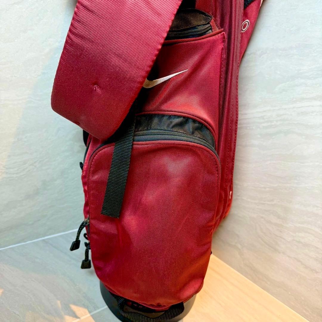 NIKE キャディバッグ　ワインレッド　軽量