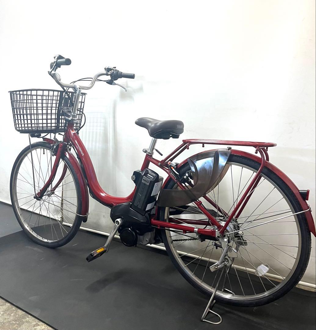 1年保証 ヤマハ　パスナチュラ　26インチ　街乗り　赤色　電動アシスト自転車