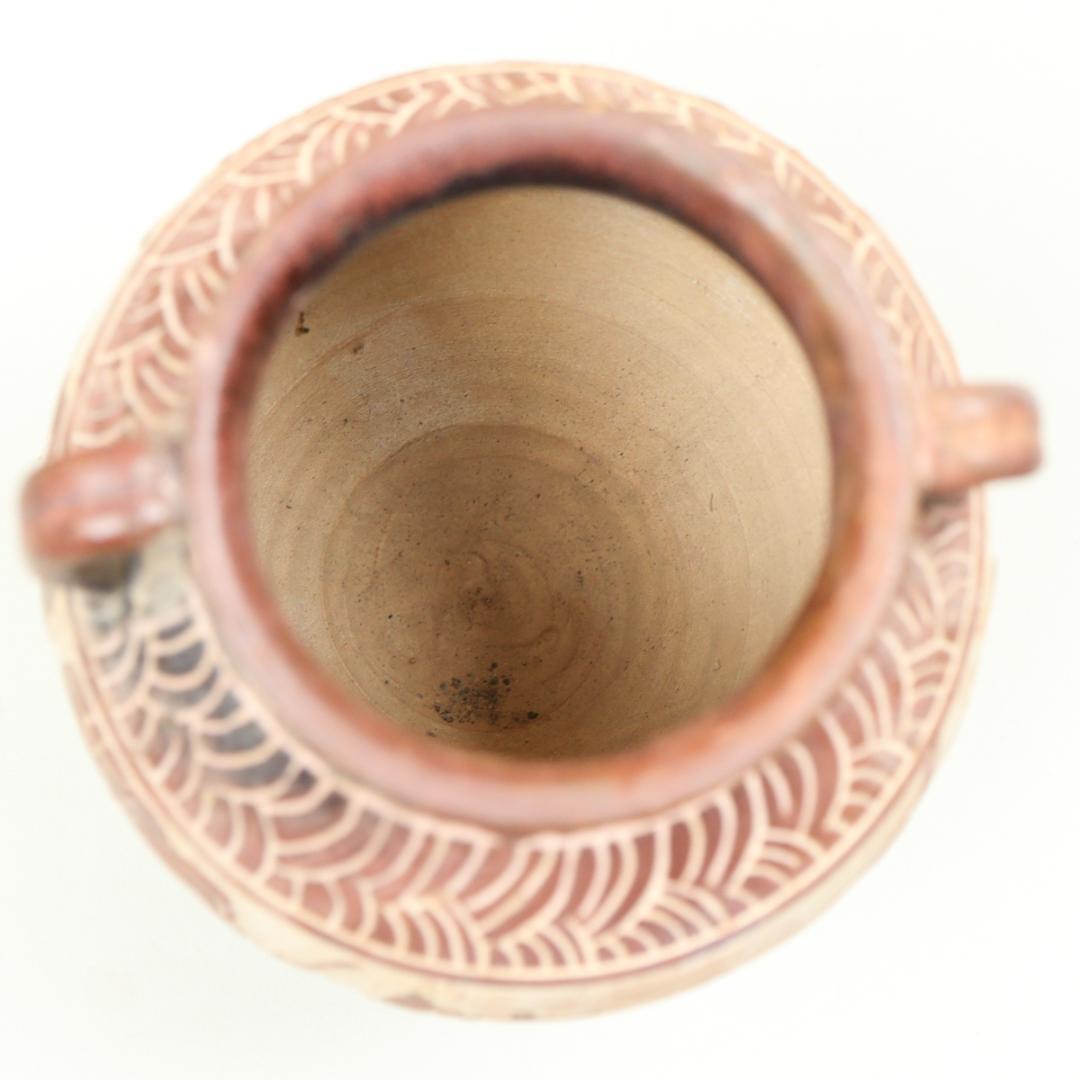 スコータイ様式 龍文耳付壺