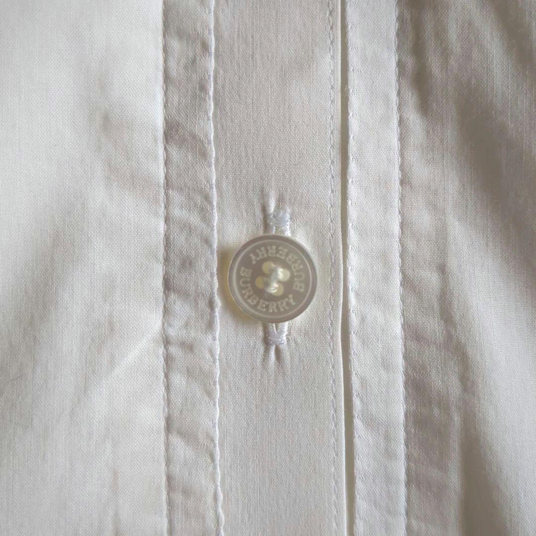 バーバリー 長袖シャツ ブラウス フリル ティアード ノバチェック ホース刺繡