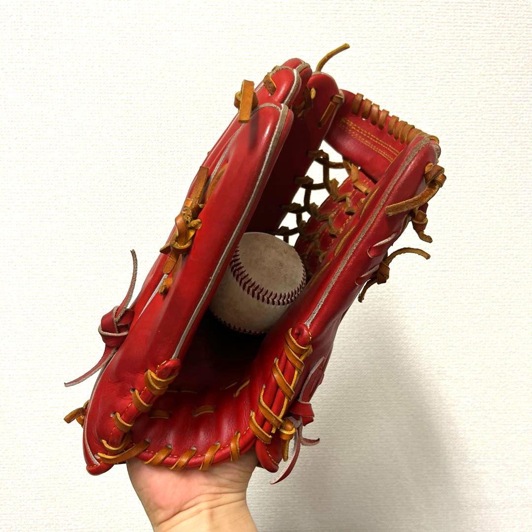 672 和牛JB 型抜群 即戦力 美品 硬式 外野手用グローブ