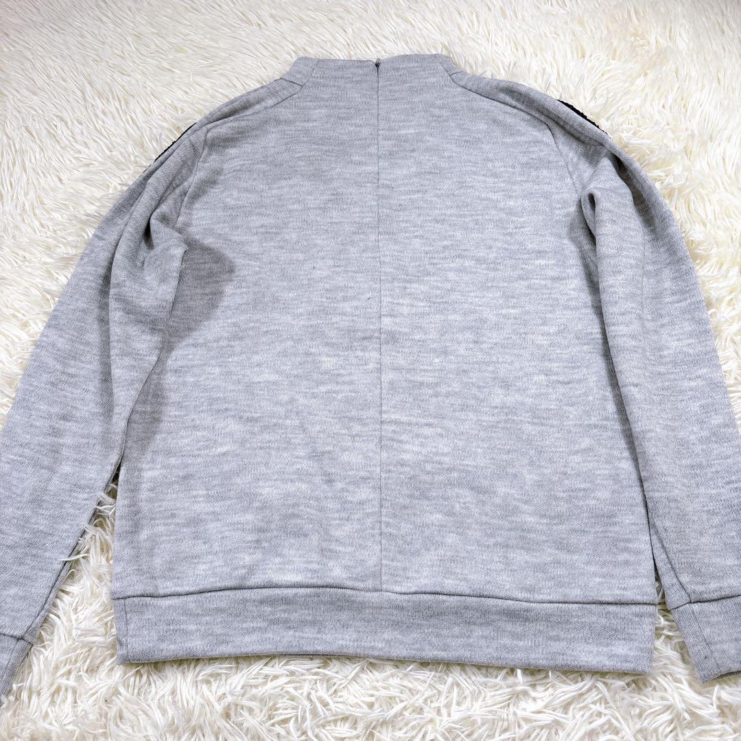 【レディース40⭐️大きめ】アルチビオ　ニットセーター　ハーフジップ モックネック