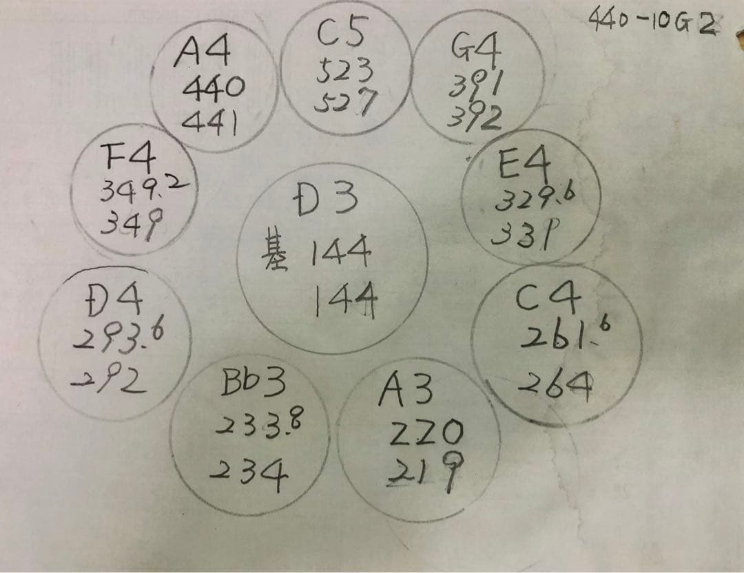 ハンドパン　56センチ　10音　A＝440Hz